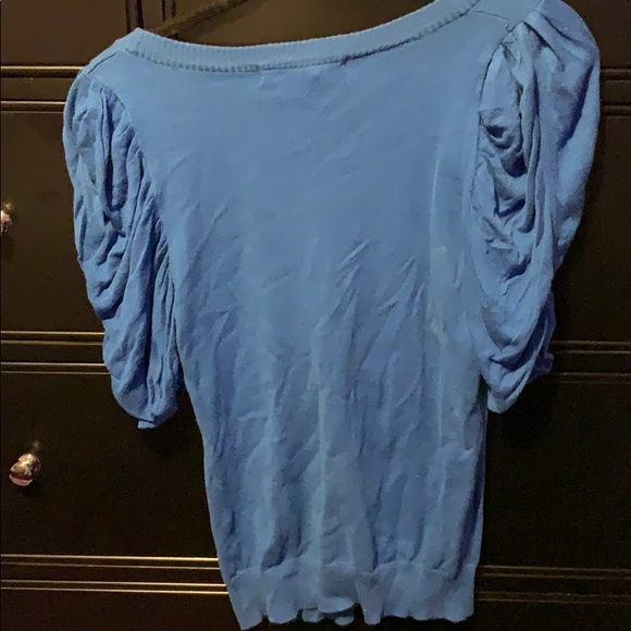 Blue puff sleeve sweater - Picture 3 of 3